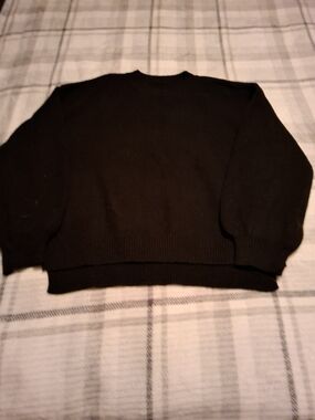 Classic Black Crewneck Sweater